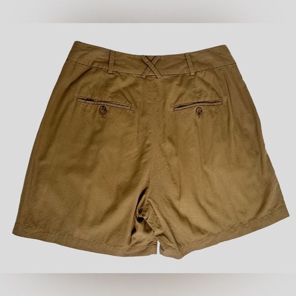 Madewell Women's Tan Flat Front Shorts - Picture 3 of 6